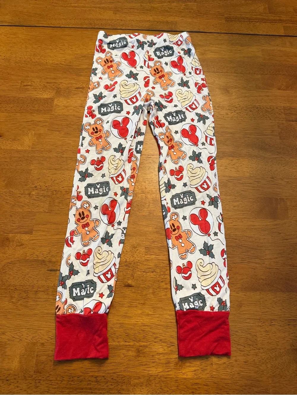 Charlie’s Project Kids 5/6 Merry & Bright Magic Gingerbread Mickey Bamboo pjs